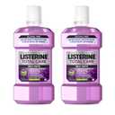 Listerine Total Care Alcohol-Free Anticavity Mouthwash, 6 Benefit Fluoride Mouthwash for Bad Breath and Enamel Strength, Fresh Mint Flavor, Twin Convenience Pack, 2 x 1 L