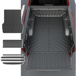 Truck Bed Rail Cap Compatible with 2023-2025 Chevy Colorado Truck Bed Mat Tailgate Rail Protectors Tailgate Mat Replacement for 2023-2025 Chevy Colorado Accessories