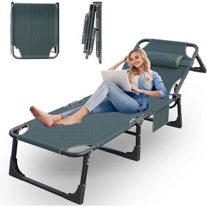 Heavy Duty Camping Cot for Adults with Mattress, 10-Leg Portable Folding Cot Bed, Extra Stable Sleeping Cot for Camping, Travel, Tent & Indoor Guest Use, 500 lbs Capacity