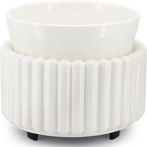 Ceramic Wax Melt Warmer 3-in-1 Candle Wax Warmer for Scented Wax Melter Electric Fragrance Wax Burner for Home Office Bedroom Gift & Decor