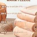 QooNoo Women Fleece Lined Tights High Waisted Pantyhose Opaque Black Sheer Translucent Winter Warm Leggings Shapewear (XL)