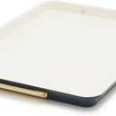 GreenPan Reserve Bakeware 13"x18" Half Baking Sheet Pan, Ceramic Nonstick Baking Pan, PFAS & BPA Free, Gold Handles, Durable Steel, Versatile & Space Saving Ovenware, Freezer to Oven Dish, Oxford Blue
