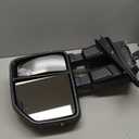 Right Passenger Side Tow Mirror Fits for 2023 2024 Ford F250 F350 F450 F600 Support BSM Power Glass Adjust Heated with Turn Signal Light Temperature Sensor Manual Folding