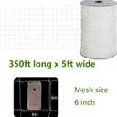 Soft Mesh Nylon Trellis Netting Roll - 5 x 350 ft Heavy Duty Garden Netting for Climbing Plants,Garden Melons Vegetables, Grape Racks, Hydroponic, 5x350ftnet