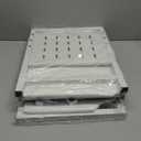 Microwave Stand, 2-Tier Expandable(17.4"-27.4") Microwave Oven Rack, Heavy Duty Adjustable Shelf with 9 hooks, Kitchen Organizer Storage Shelves for Pantry, Countertop, Coffee Bar, Office, Dorm, White