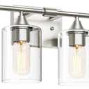 4-Light Bathroom Light Fixtures,Brushed Nickel Vanity Lighting Fixtures,Modern Wall Lighting Sconces for Mirror Bedroom Living Room Vanity Table Hallway