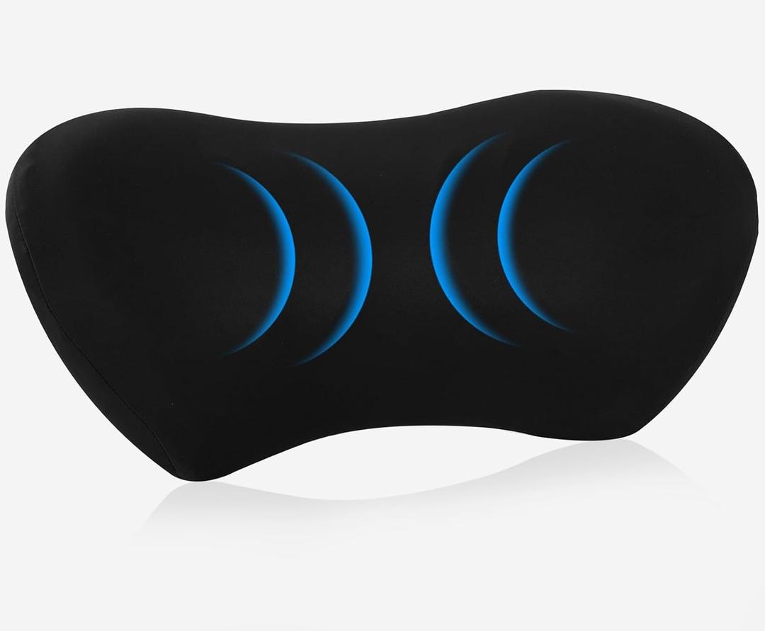 Lumbar Support Pillow for Office Chair - Lumbar Pillow for Car - Ergonomic Lumbar Support Pillow for Car Automotive Seat Cushions, Pure Black