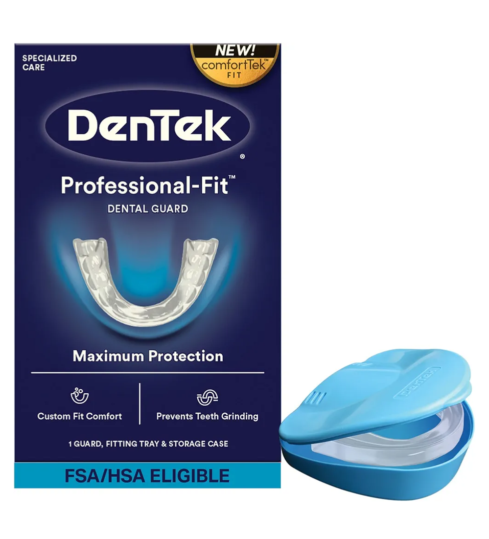 DenTek Professional-Fit Dental Guard, Mouth Guard for Grinding Teeth at Night, 1 Count