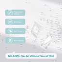 Breast Pump Parts for Lansinoh Discreet Duo/Nuliie/Motif Aura Glow S32 Wearable Breast Pump, Incl 8PCS Duckbill Valves & 4PCS Silicone Diaphragms