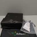 Dulepax RV Awning Side Shade- 9'X7' -Second Generation RV Awning Side Shade Screen Significantly Improves Shadew and Privacy.Universal RV Awning Shade Screen with Complete Kits. (Black)