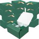 12 Pack Green Gift Boxes with Lids,with lids bulk, Bridesmaid Proposal Box with Ribbon, Gift Boxes for Wedding, Christmas, Valentine's Day,Birthday,Baby Shower and the other Parties. 10''x 8'' x 4''