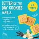 Earth's Best Organic Letter of the Day Cookies for Toddlers 2 Years Old and Up, Vanilla Flavor, 5.3 Ounce Box (BBD: 14 NOV 2026, Pack of 6)