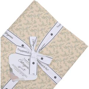 Tinyspool & Co. 100% American Cotton Fabric  3 Yard Cut Quilting Fabric  Prewashed Preshrunk Yardage for Quilt Backing Borders Binding Sewing Crafts  Cottagecore No.14  Meadowlark Yellow