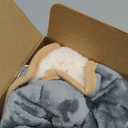 Bedsure Waterproof Dog Blankets for Medium Dogs Washable - Medium Cat Blanket for Couch Protection, Sherpa Fleece Puppy Blanket, Soft Plush Reversible Throw Furniture Protector, 30"X40", Grey