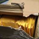 Kraft Bubble Mailers, Self-Seal Padded Envelopes, Yellow, Bulk Pack Shipping Supply 25/50/100 PCS-Standard Postcard (50, 5x6 Inch)