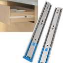 22 Inch 10 Pairs Soft Close Drawer Slides Full Extension Side Mount 100 LB Capacity Ball Bearing Sliding Heavy Duty Dresser Cabinet Rails