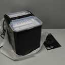 Sweetcrispy Countertop Ice Maker, Portable Ice Machine Self-Cleaning, 9 Cubes in 6 Mins, 26 lbs/24Hrs, 2 Sizes of Bullet Ice for Home Party Office (Graphite Black)