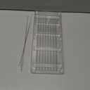 ALINK Glass Smoothie Straws, 10" x 10 mm Long Reusable Clear Drinking Straws, Pack of 8 with 2 Cleaning Brush,