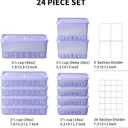 Freezer Containers for Food Storage 24pcs - Soup with Lids Safe - Twist Release - Flexible Frozen Design - BPA Free, Set Of 12