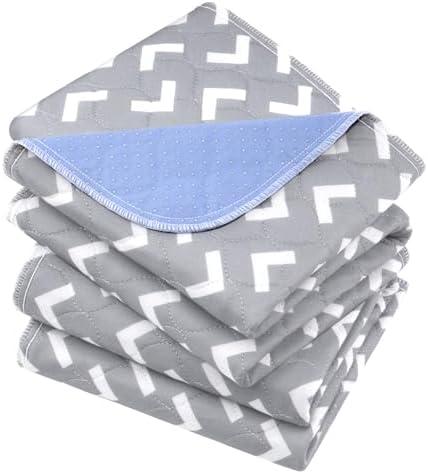 Non-Slip Bed Pads for Incontinence Washable (34" x 36"|2 Pack), Waterproof Bed Pads, Bed Wetting Pads for Bed, Sofa, Floor, Resuable Underpads for Adults, Seniors, Pet