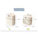 ZOHCAJBO Hanging Small Trash Can with Lid for Cabinets/Bathrooms/Bedrooms/Offices/Camping (Big)