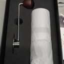 VEVOK CHEF Manual Coffee Grinder Stainless Steel Burr Grinder 6 External Adjustable Setting Vintage Hand Coffee Grinder Portable Hand Crank Conical Coffee Bean Grinder Mill for Home,Camping (Silver)