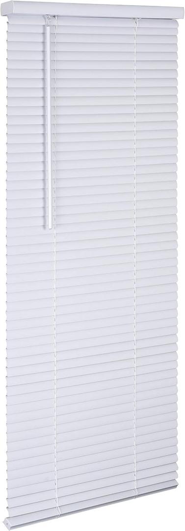 LOTUS & WINDOWARE Cordless, 1" Vinyl Mini Blind 21" Wide x 64" Long, White (MLX2164WH)