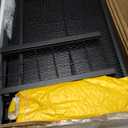 Furologee Kitchen Bakers Rack with Power Outlet, Microwave Oven Stand with Storage 4 Tiers, Coffee Bar Table with 6 S Hooks, Kitchen Storage Shelf Rack for Spices, Pots,Black (22inch)