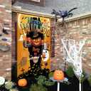 Halloween Bean Bag Toss Game Banner, Happy Halloween Pumpkin Ghost Party Game Set with Bean Bags for Kids Family Fall Fun Throwing Game Party Favors Backdrop Decoration Supplies Indoor Outdoor (76 x 135cm)