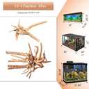 majoywoo Natural Large Driftwood for Aquarium Decor Reptile Decor, Assorted Spider Wood Branch 13-17" Long, Fish Tank Decoration