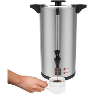 Valgus Commercial Grade Stainless Steel 80-Cup 12L Percolate Coffee Urn Coffee Maker with Automatic Temperature Control Hot Water Urn for Parties, Office, Wedding and Catering Events