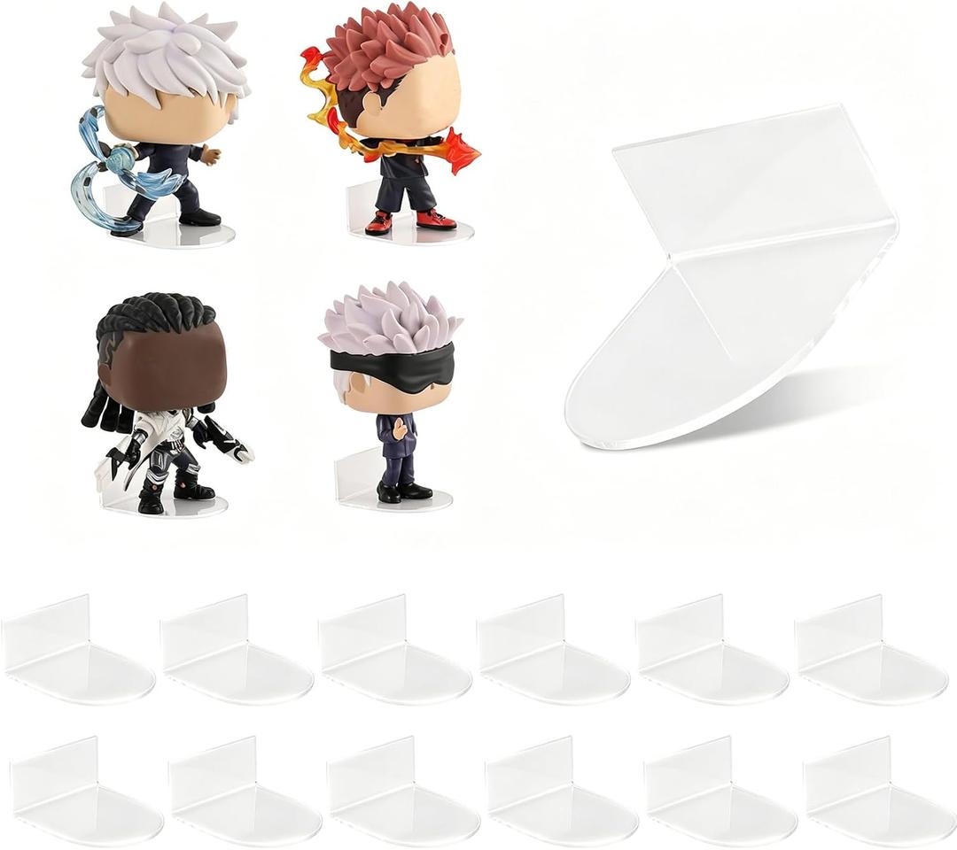 Small Acrylic Wall Shelves – 2" Clear Floating Display Stand for Funko Pop