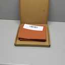 2 Tier Kitchen Curtain 36 Inch Length Back Tab Pocket Linen Light Filtering Glare Control Non See Through Sheer Short Small Window Curtains for Living Room Dining Bedroom 30 x 36in Long 3FT Terracotta