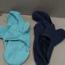2 Pack Dog Hoodie Warm Hood Dog Sweater Cold Weather Dogs Sweatshirt Comfort Pet Clothes for Medium Dogs with Pockets (Navy+Blue, M (Back: 11.4",Chest: 16.9", 5.8-8.8 lbs))