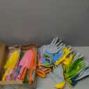 Mini Colorful Metal Hand Shovel and Glove Set Shovel Spade Gloves Digging Trowel Set Kids Gardening Gloves 8 Pcs