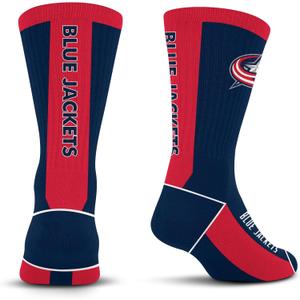 For Bare Feet NHL Unisex Kids Nhl Mvp Crew Sock Youth (One Size, Team Color)