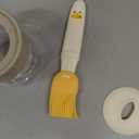 6.8oz Oil Dispenser Bottle with Brush for Kitchen, Basting Bottle, Silicone Basting Brush, for Cooking BBQ Kitchen, White