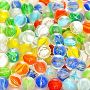 POPLAY Marbles for Kids, 115PCS Cat Eye Glass Marble, Mixed 6 Colors with Gift Box, for Chinese Checkers Board Games, Party Favor Gifts