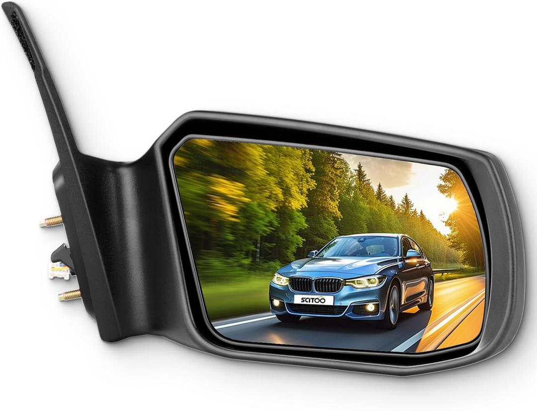 SCITOO Passenger Side Mirror Compatible with 2007 2008 2009 2010 2011 for Nissan Altima with Power Controlling Non-Folding Right Side View Mirror Replacement