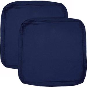Sqodok Outdoor Cushions Covers 24X22, Patio Cushion Covers for Outdoor Furniture Waterproof Outside Seat Slipcovers Replacement Chair Cushion Covers 2pcs, Blue