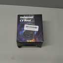 CVS18 CV Boot Split Constant Velocity Joint Gaiter Boot Replacement Kit, wear-Resistant CV Boot, Fits Shaft Size 22mm-28mm, 128mm Height, Includes 2 Stainless Steel CV Boot Clamp, Black