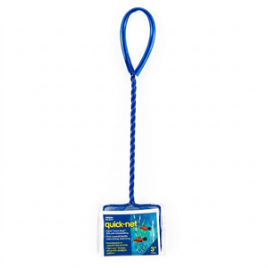 Penn-Plax Quick Net for Fish (4" Net - 10" Handle, Blue) 4 Pack