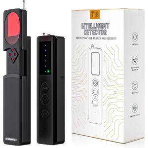 Hidden Camera Detector, Upgraded Hidden Bug and Camera Detector, Portable GPS Tracker Spy Camera Device Finder Detector, Hidden Camera Detectors for Travel, Home, Hotel, Office, Black