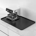 Garolue Silicone Coffee Mat, 24×16" Waterproof Heat Resistant Bar Mat for Espresso Machine Station Accessories, Non Slip Dish Drying Mat for Kitchen Counter, Home Decor Essentials, Fit Under Coffee Maker