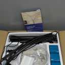 DLLT Modern Floor Lamp for Room: 3-Light Black Tree Dimmable Floor Lamps with Beige Shades for Living Room - Arc Standing Lamp for Bedroom - Tall Floor Lamp for Office Corner 3 LED Bulbs Included