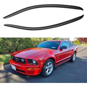 Window Visors Rain Guards Shield for 2005-2009 Ford Mustang, Out-Channel Window Vent Wind Deflectors Visors Shades for 05-09 Ford Mustang