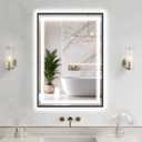 36"x48" LED Bathroom Mirror with Lights, Backlit + Front Lit, Anti-Fog