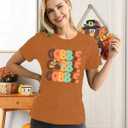 Thanksgiving Day Shirt for Women Gobble Turkey Tshirt Thanksgiving Tee Tops (XXL)