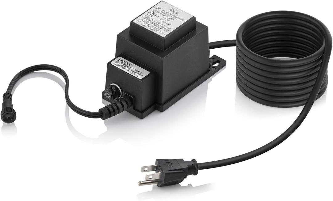 Alpine Corporation Outdoor 60W Replacement Transformer for Fountains and Lights