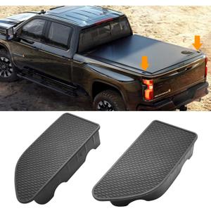 TTCR-II for GMC Sierra and Chevy Silverado Bed Rail Stake Hole Covers 2019-2024 2025, Truck Bonneau Covers Stake Pocket Plugs for Sierra Denali/SLE/SLT/AT4 and Silverado High Country/LT/LTZ (2 Packs)